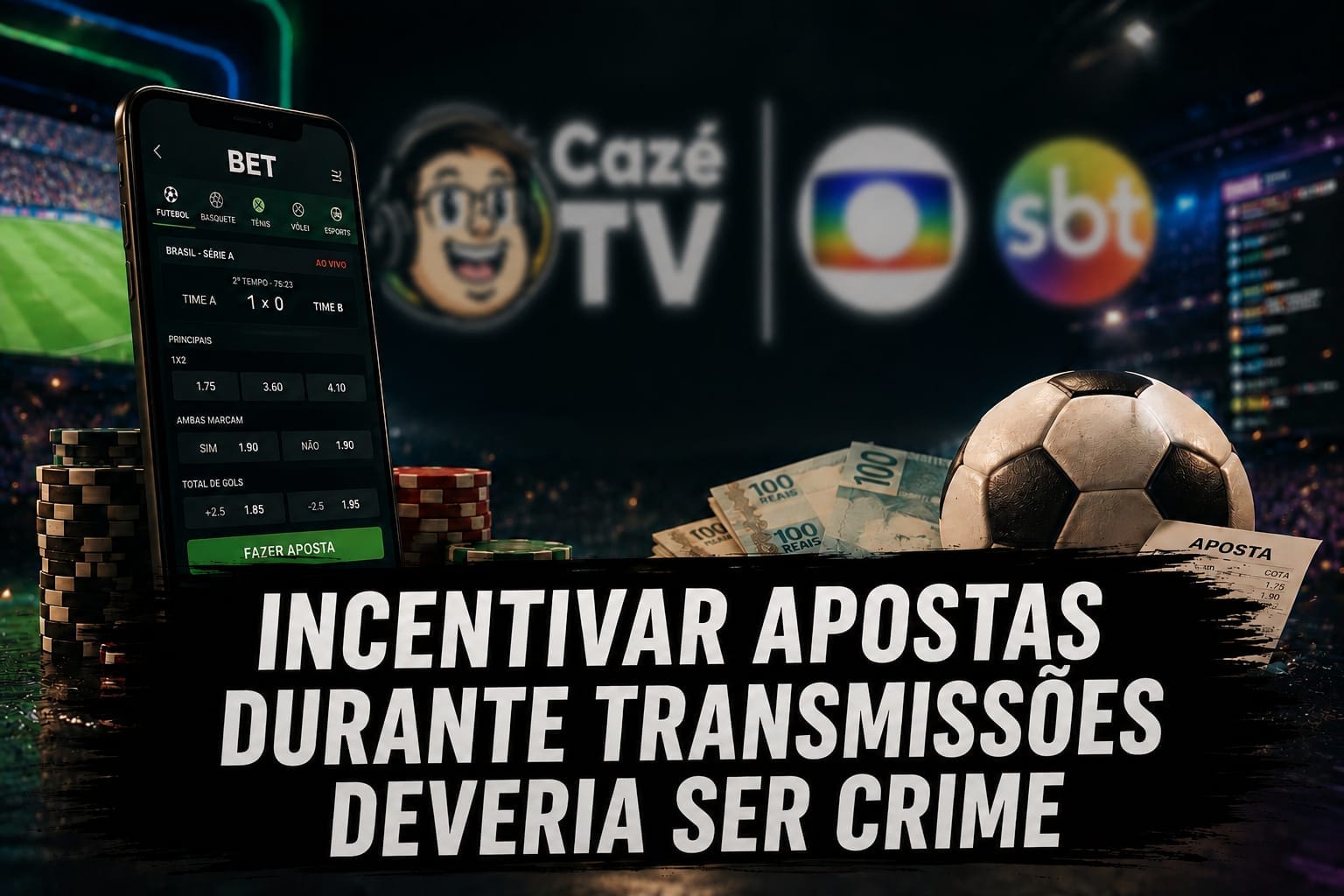 Incentivar apostas durante transmissões deveria ser crime